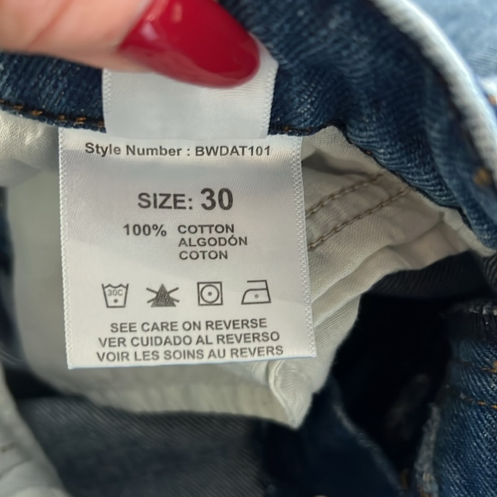 Betro Simone high rise button fly jean size 30 - Picture 10 of 10